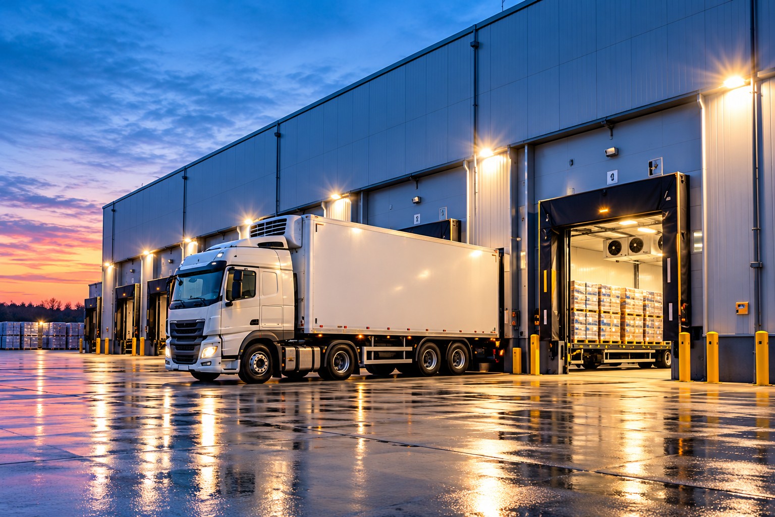 Frozen food wholesale and cold storage facility